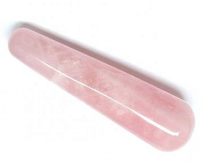 Baguette de massage lisse en quartz rose à vendre Baguette de massage lisse en pierre naturelle à vendre Baguette de massage lisse naturelle pour la guérison - Product Image 1