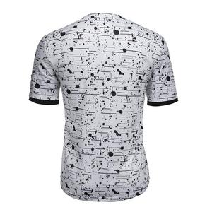 Camiseta de Verano para Hombre, Talla Grande, Informal, con Estampado, Cierre de Cremallera, Cuello Redondo, Manga Corta, 100% Algodón - Product Image 3