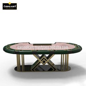 Naipes de mesa Baccarat modernos de lujo del fabricante indio, Mahjong de juego ovalado de plástico cristalino de alta calidad - Product Image 2