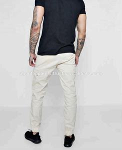 Pantalons cargo et pantalons chino pour homme en coton 100% skinny olive, vente chaude, style jogger tissé sur mesure, respirant - Product Image 3