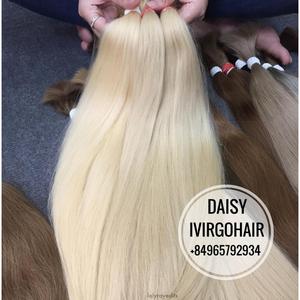 Pelo liso Rubio virgen de alta calidad del vendedor superior de la nueva llegada pelo sintético de grado 9A Remy humano vietnamita nuevo a granel - Product Image 4