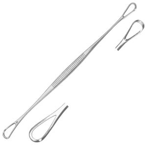 BLAKE UTERINE CURETTE DOBLE EXTREMO 27CM Instrumentos quirúrgicos de acero inoxidable Certificado CE Mahersi - Product Image 1