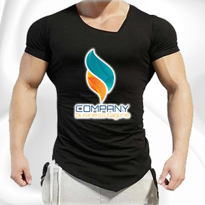 Camiseta sólida con estampado de logotipo personalizado para hombre, tela de punto, ropa de diseño personalizado por fabricante - Product Image 5