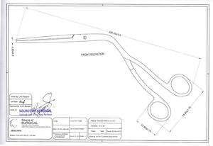 Forceps Megil pour adultes, en acier inoxydable, instrument de serrage manuel pour saisir les aiguilles, instrument chirurgical manuel - Product Image 3