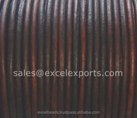 Cordons en cuir véritable vintage de haute qualité, plusieurs tailles, plus de 100 couleurs et finitions, composants pour la fabrication de bijoux DIY, rouleaux, approvisionnement direct