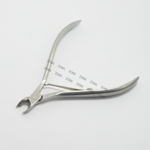 Herramientas profesionales para el cuidado de la belleza súper finas, pinzas para cutículas de acero inoxidable de alta calidad, etiqueta privada personalizable de doble cara - Product Image 2