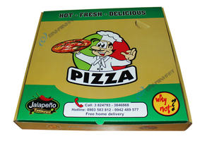 Boîte à Pizza Personnalisé Ondulé Papier BOX0362018 BMP-PAPERBOX Alimentaire Emballage Accepter Offset / Flexo Logo du Client CMJN - Product Image 2