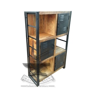 ตู้เก็บของไม้เนื้อแข็งสไตล์อุตสาหกรรม ดีไซน์แบบฝรั่งเศส เหมาะสำหรับใช้ในบ้าน ฟาร์มเฮาส์ ห้องนั่งเล่น ห้องน้ำ โรงเรียน โรงพยาบาล และโถงทางเดิน - Product Image 2