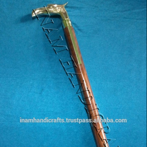 Bâtons de marche en bois avec belle poignée d'aigle en laiton/cannes de marche en bois avec poignée d'aigle en laiton - Product Image 3
