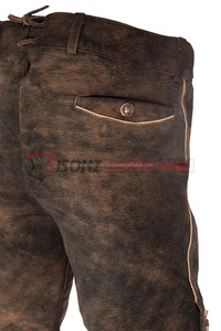 Traje Tradicional Bávaro de Cuero, Pantalones Bávaros Tradicionales, Pantalones Cortos de Cuero para Oktoberfest - Product Image 2