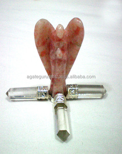 Générateur d'énergie en cristal d'anges en pierre de soleil fait main, avec outil de guérison en pierres précieuses et orgonite métaphysique - Product Image 1