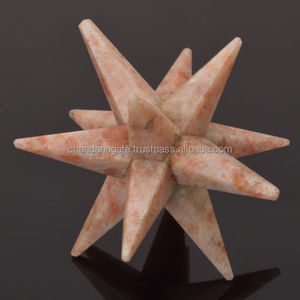 High quality crystal merkaba star sun stone merkaba 12 Point Reiki Healing crystal quartz merkaba star gemstone Wholesale - Product Image 5