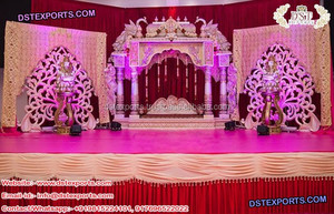 Escenario Tradicional del Sur de la India para Recepción de Bodas Indias, Decoraciones Tradicionales de Matrimonio del Fabricante en Irlanda - Product Image 4