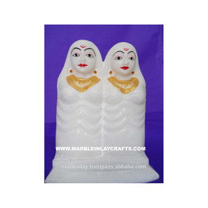 Estatua de Kela Devi en Mármol Blanco, Ídolos Blancos de Karoli Maa - Product Image 1