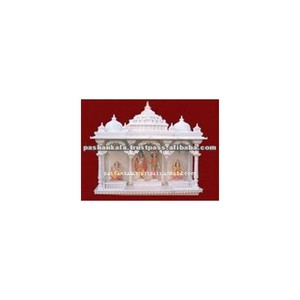 Temple décoratif en marbre blanc, lampes décoratives - Product Image 1