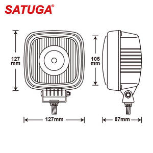 Auto Car Truck Tractor Phổ H3 12V 24V Halogen Glass Lens Làm Việc Lũ Offroad Tại Chỗ Đèn Sương Mù - Product Image 4