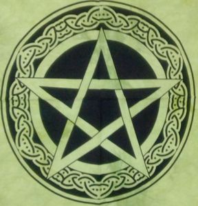 โปสเตอร์ผ้าฝ้ายพรมแขวนผนังโยนรูปดาวห้าแฉก pantacle ผ้าฝ้ายขนาดเล็กผ้าปูโต๊ะที่ยอดเยี่ยมโดยผู้ลงนามในอินเดีย - Product Image 3