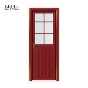 Bedroom Doors Design One Way Aluminium Single Frosted Glass Door