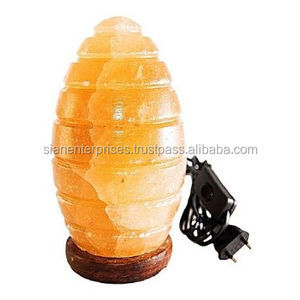 Ilumine con estilo Lámpara en forma de huevo de sal del Himalaya Disponible con embalaje de cartón en Sian Enterprises - Product Image 3