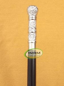 Premium Quality and Hand Carved Vintage Style / Wooden Foldable <b>Walking</b> <b>Stick</b> / <b>Walking</b> Cane with Designer Knob <b>Handle</b> - Product Image 2