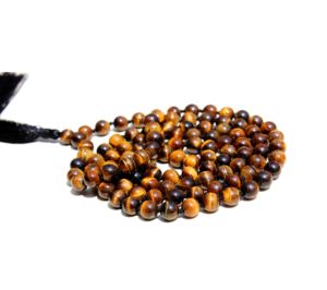 สร้อยคอ108ลูกปัดตาเสือสไตล์โบฮีเมียนทำด้วยมือสำหรับเป็นของขวัญ - Product Image 3