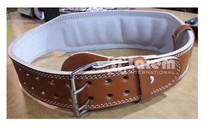 Ceinture en cuir de sport de qualité supérieure avec logo personnalisé pour l'haltérophilie et l'entraînement-Accessoire d'équipement de fitness - Product Image 4
