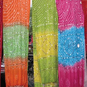 Tie Dye Bandhani Cotton <b>Scarf</b> for Spring Season - Product Image 2