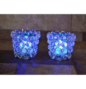 เชิงเทียนคริสตัล/โลหะพายุเฮอริเคนที่วางตรงกลางชุบทองสำหรับงานแต่งงานและเฉลิมฉลองคริสต์มาส - Product Image 4