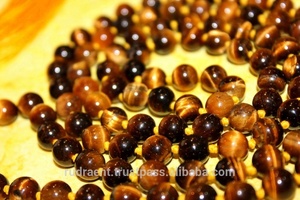 ลูกประคำไทเกอร์อาย โยคะ มาลา ลูกปัดเชื่อมต่อกัน ลูกประคำธรรมชาติ สไตล์โบฮีเมียน หินกึ่งมีค่า ขนาด 8 มม. สร้อยคอพุทธศาสนา ของขวัญสำหรับงานปาร์ตี้ - Product Image 6