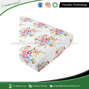 Hecho en la India, precio bajo, sábana bajera ajustada orgánica personalizada para bebé, juego de cuna unisex superventas - Product Image 2