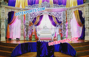 D'étape D'événement de mariage Maharaja D'étape De Mariage Magnifique Mariage FRP Étapes Décoration - Product Image 4