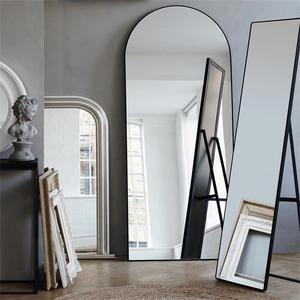 Khung Kim Loại Tráng Gương Trang Trí Hoàn Toàn Với Trang Trí Nội Thất Bằng Kính Màu Đen Mờ - Product Image 1