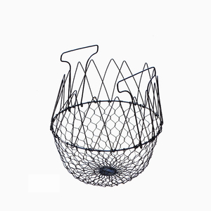 Panier à légumes en fer forgé, panier à fruits en métal, panier à ustensiles de cuisine, panier de ferme, panier polyvalent - Product Image 1