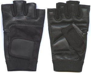 Logo personnalisé gants de levage en cuir demi-doigt pour hommes et femmes entraînement Fitness Gym accessoire de musculation - Product Image 5