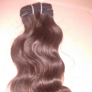 Bonne rétroaction cheveux bruts waft.24 "corps ondulé extension de cheveux humains. Cuticule aligné machine trame temple cheveux humains - Product Image 1
