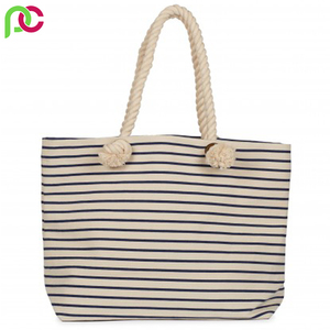 กระเป๋าชายหาดไม้ไผ่เป็นมิตรกับสิ่งแวดล้อมผ้าใบขนาดมาตรฐานมีซิปออกแบบได้ตามต้องการสำหรับใช้ในการส่งเสริมการขาย - Product Image 6