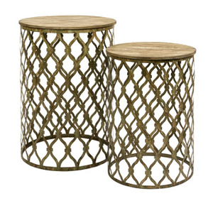 Table basse moderne en Aluminium de forme ronde avec une couleur Unique pour la décoration du salon, de la maison, des hôtels et des Restaurants - Product Image 6