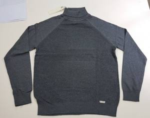 Suéter de punto informal de manga larga de cuello alto de nailon de algodón de marca de alta calidad para hombres, lotes de existencias de Bangladesh - Product Image 1