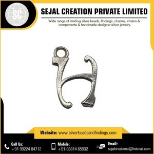 Pendentif Alphabet I en argent sterling 925 Bijoux à surface lisse avec motif numérique pour fiançailles - Product Image 6