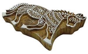 Tampon en bois à motif cheval pour usage décoratif - Product Image 2