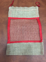 Sac en jute biodégradable écologique avec cordon de serrage, sac en filet réutilisable 30x20cm pour l'emballage des pommes, des oranges, des oignons