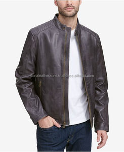 Nouvelle veste en cuir marron pour homme 2026 - Product Image 5