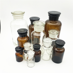 30ml 60ml 125ml 250ml 500ml 1000ml Clear <strong>Amber</strong> <strong>Wholesale</strong> Apothecary Glass <strong>Jar</strong> - Product Image 2