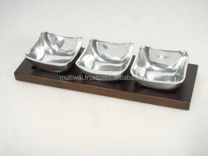 ชิ้นไม้และถาดเสิร์ฟแบบจุ่มพร้อมชามจุ่ม - Product Image 3