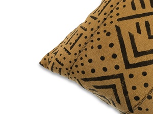 Custom Printed Indian Mudcloth Pillow Case Wholesale Decorative Mud Cloth Throw Pillow Black block printed cushion <b>cover</b> - Product Image 2