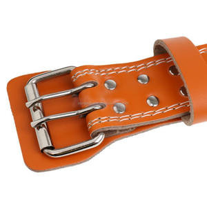 Cinturón de Cuero Marrón Transpirable con Logotipo Personalizado para Levantamiento de Pesas y Soporte Lumbar de 6 Pulgadas - Product Image 4