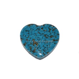 Turquoise Orgonite Hearts - Product Image 1