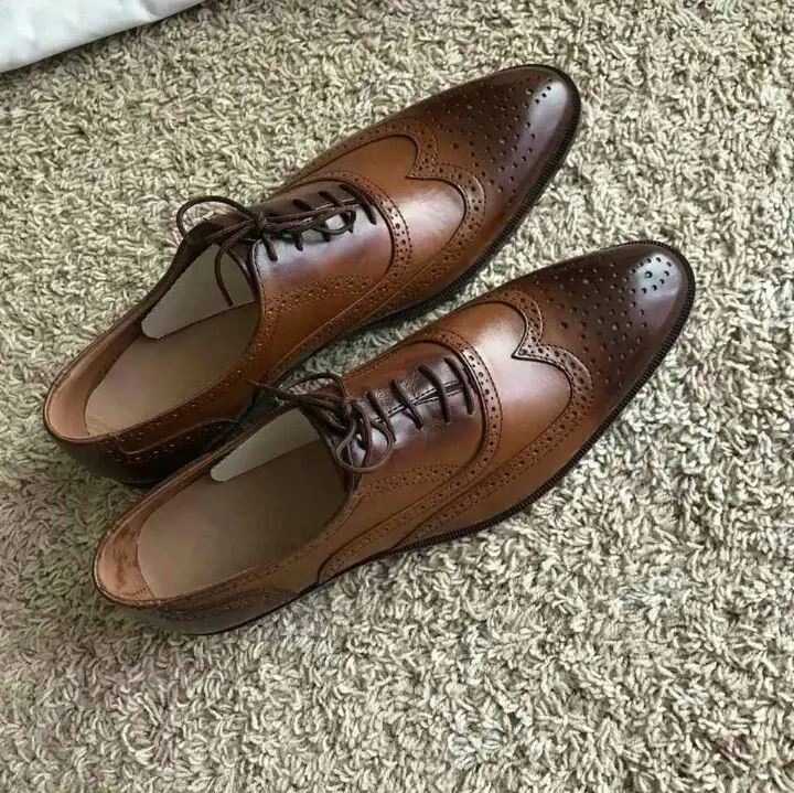 Zapatos de suela plana de moda de cuero real de calidad de marca, hechos en china