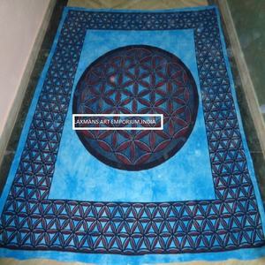 Mezcla de diseños de algodón impreso tamaño Queen sábanas/tapices tapiz proveedor mayorista de La India - Product Image 1