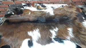 Peau de chèvre avec poils, article polyvalent pour la décoration intérieure et les meubles, pour sacs à main et canapés, motif fini - Product Image 6